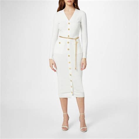 Michael Michael Kors Belted Midi Dress .